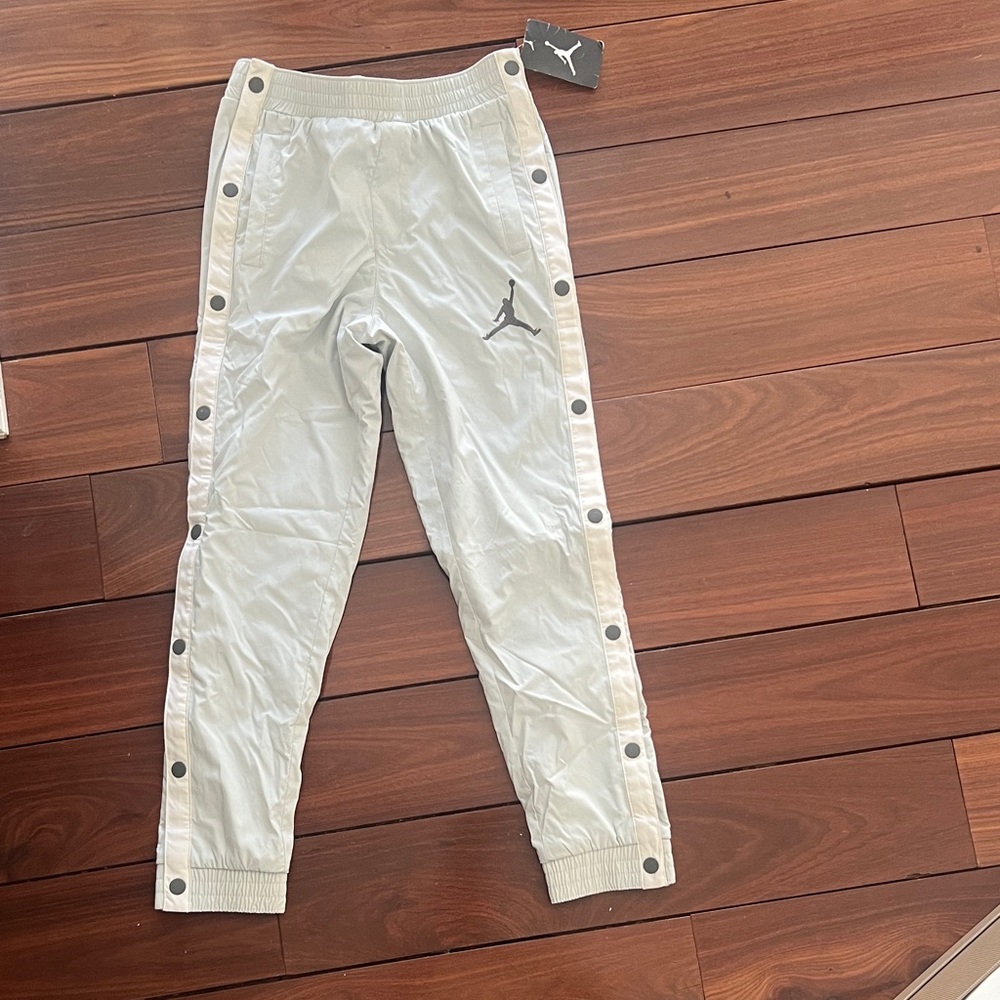 Jordan Kids Light Gray Snap Joggers